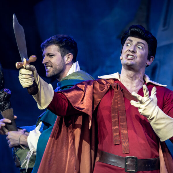 Beauty and the Beast play featuring vengeful Gaston